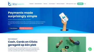 Bluebeem Payments by Brink's website made with uSkinned Site Builder.