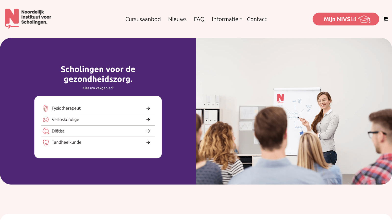 Noordelijk instituut voor scholing | uSkinned Site Builder for Umbraco CMS