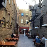 Fulton Market District alley bars.