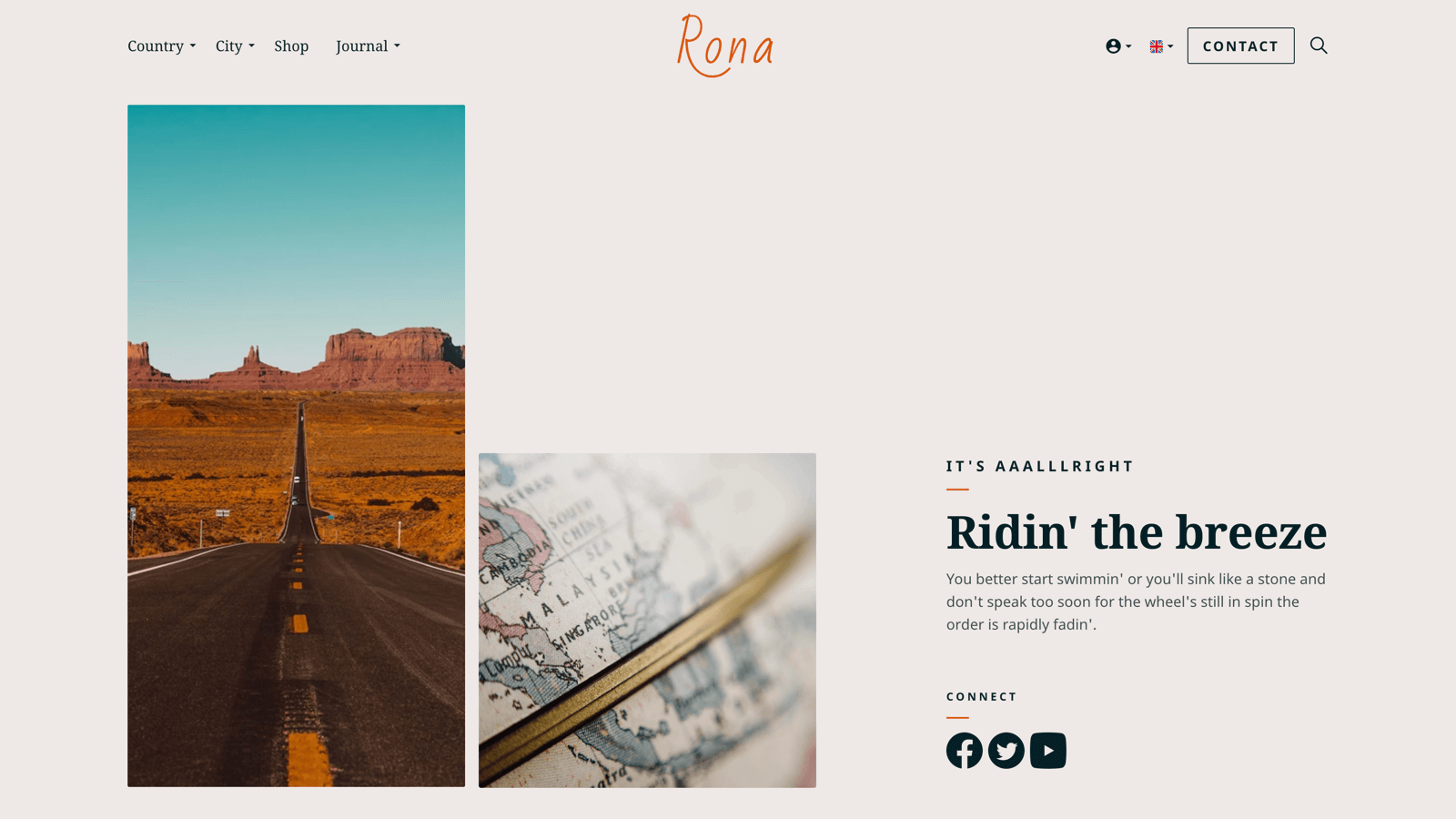 Rona theme for Umbraco.