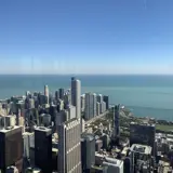 Chicago from the top of the Willis Tower.